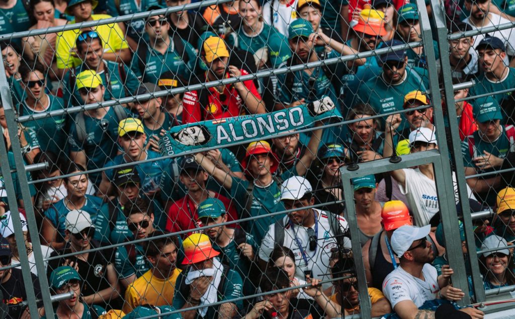 Spectateurs au GP d'Espagne