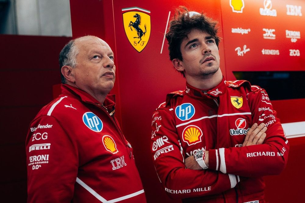 Charles Leclerc et Fred Vasseur - Ferrari