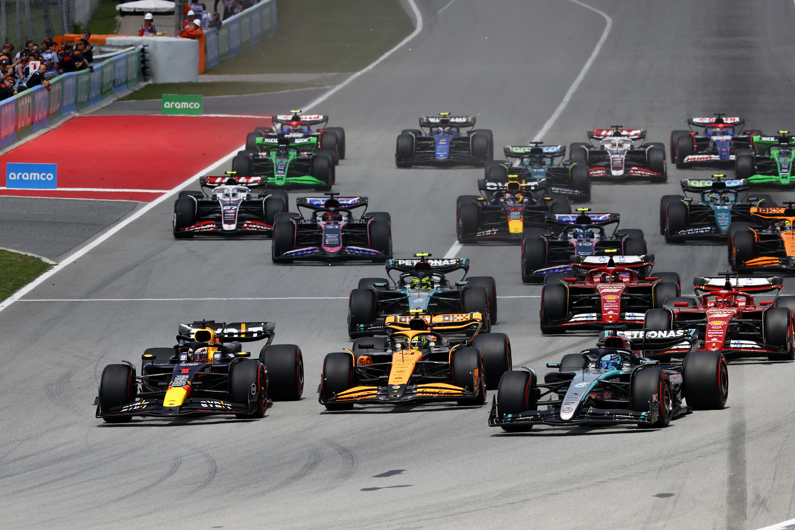 Départ du GP d'Espagne