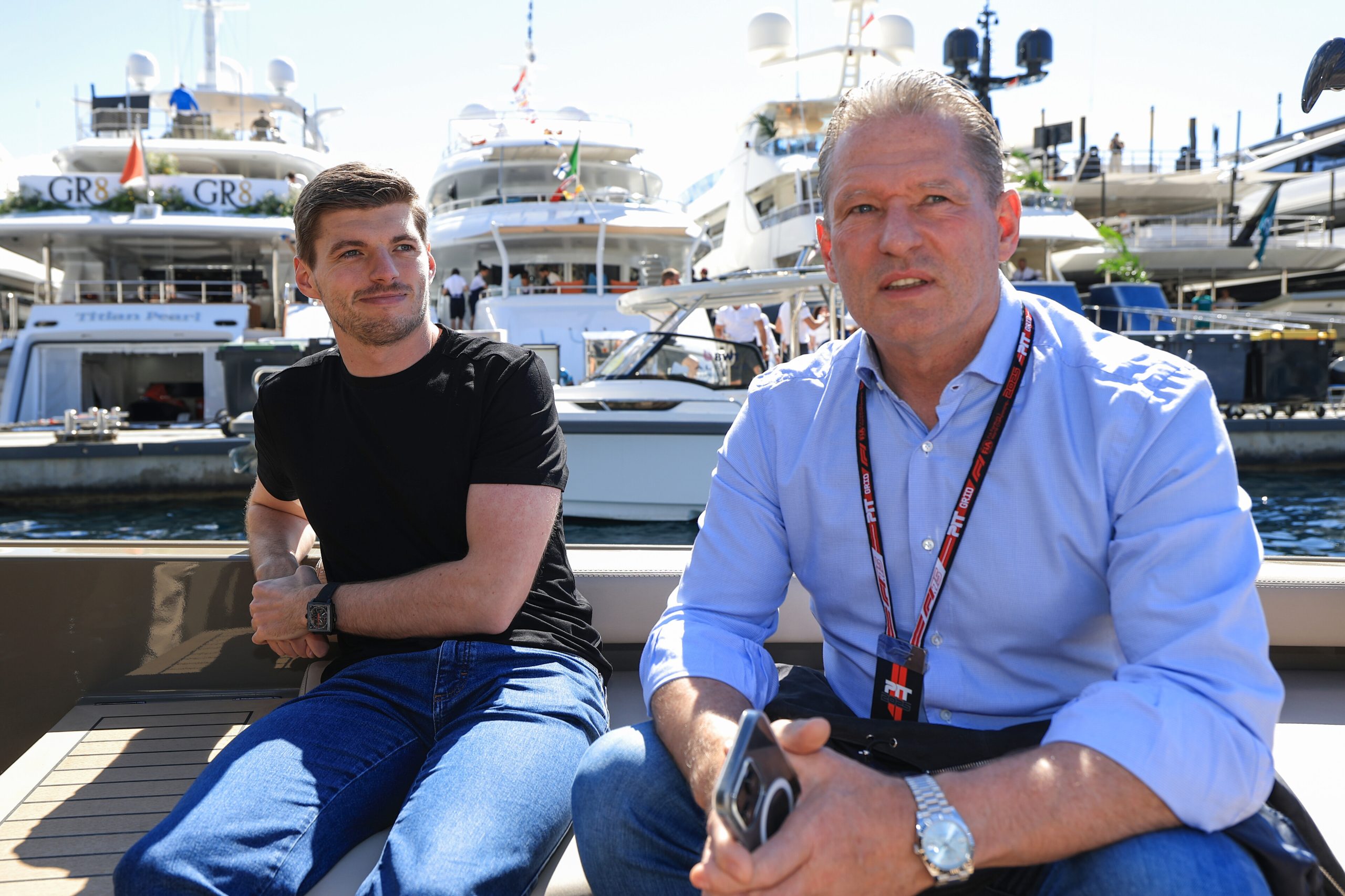Max & Jos Verstappen à Monaco - Red Bull